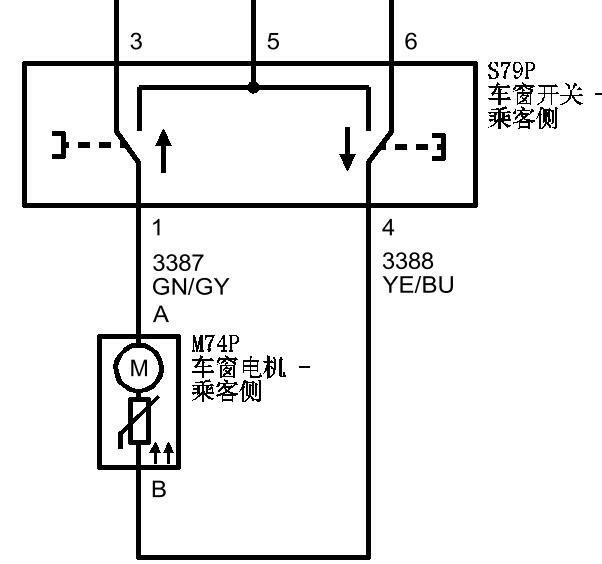 2014年雪佛兰爱唯欧玻璃升降电路图