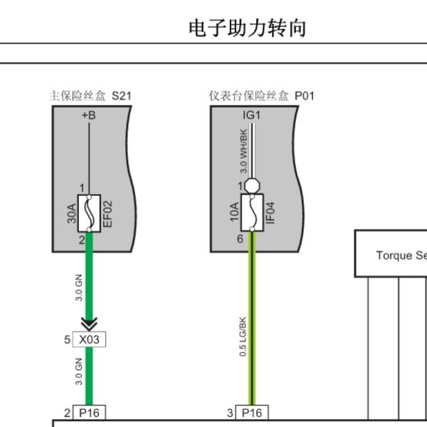长安欧诺S 方向机电路图