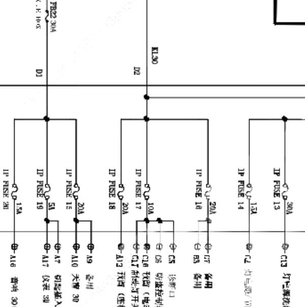 2017年众泰Z300  保险丝电路图