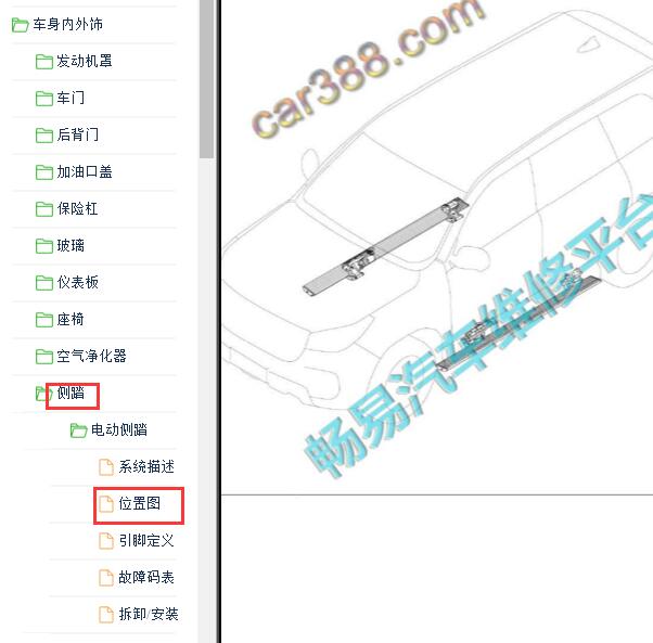2019年哈弗H9左右侧电动踏板位置