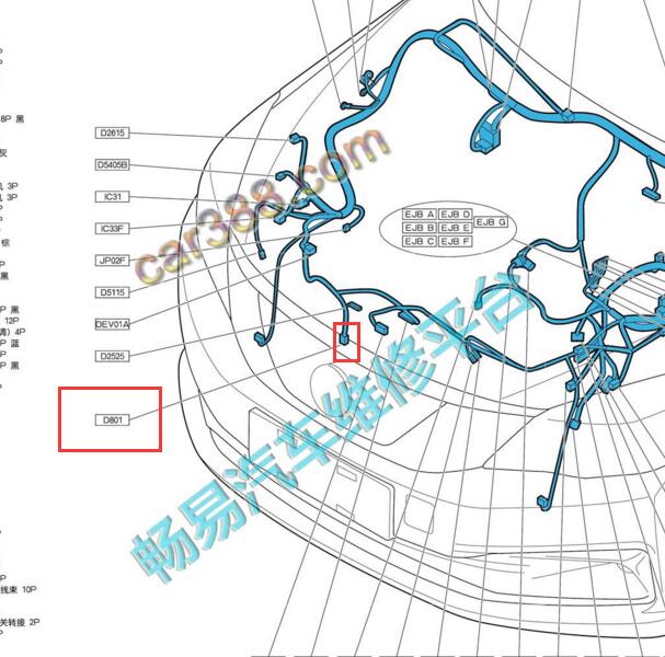 2019-2021年东风风神E70 高压压力传感器位置图