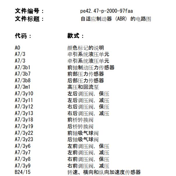 2010年奔驰C200 ABS电路图