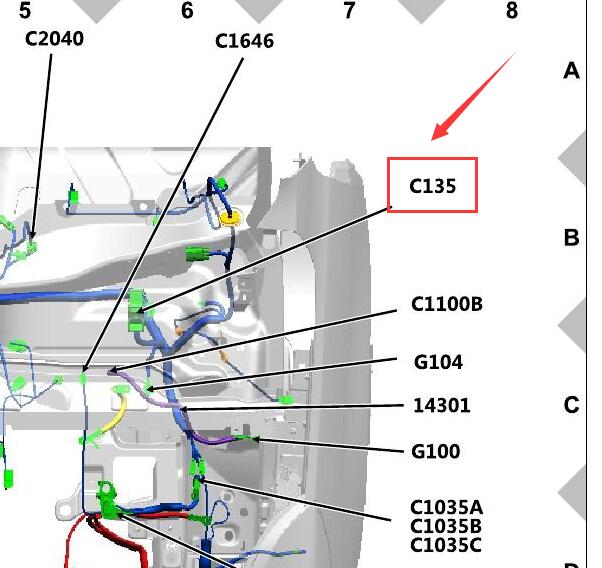 2019年福特福睿斯ABS模块位置