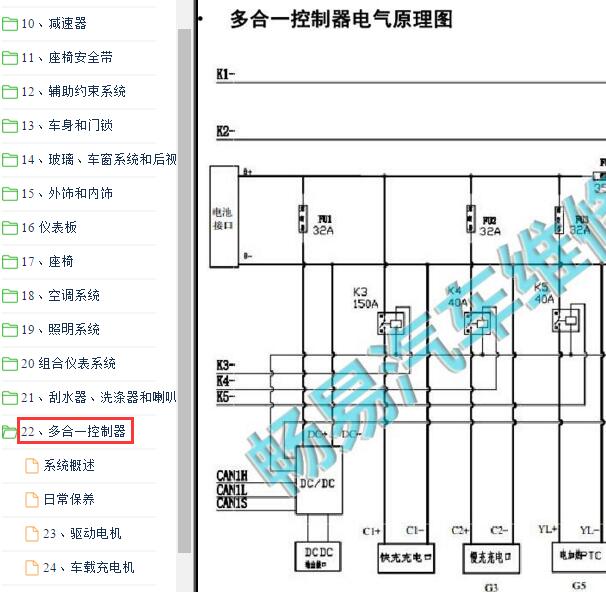2018-2019年东风俊风ER30慢充充电电路图