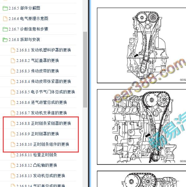2015年吉利帝豪EC8 4G24发动机正时