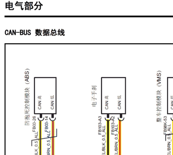 17年大通EV80电池包can线电路图
