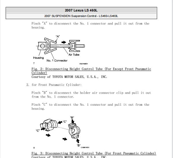2007年雷克萨斯LS460L悬挂维修手册