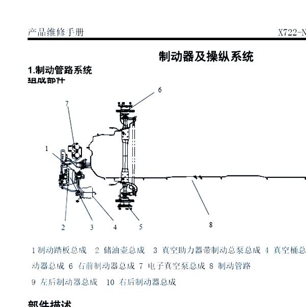 2018年江淮帅铃I5制动系统维修手册