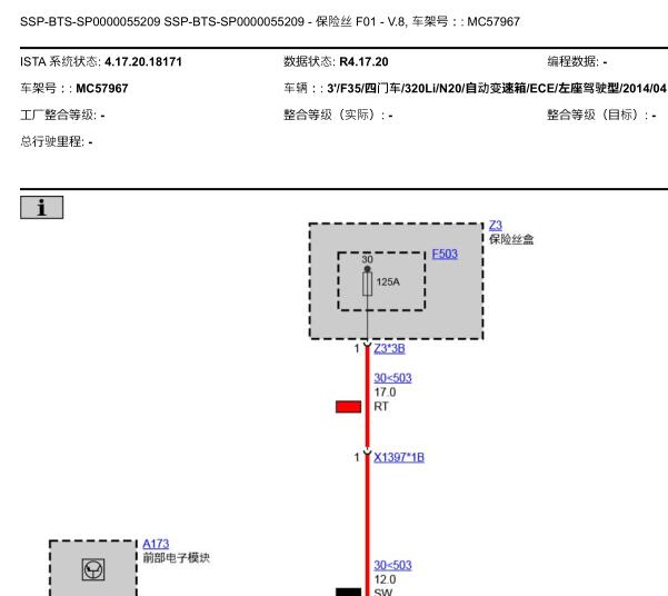 2014年宝马320Li 保险丝电路图