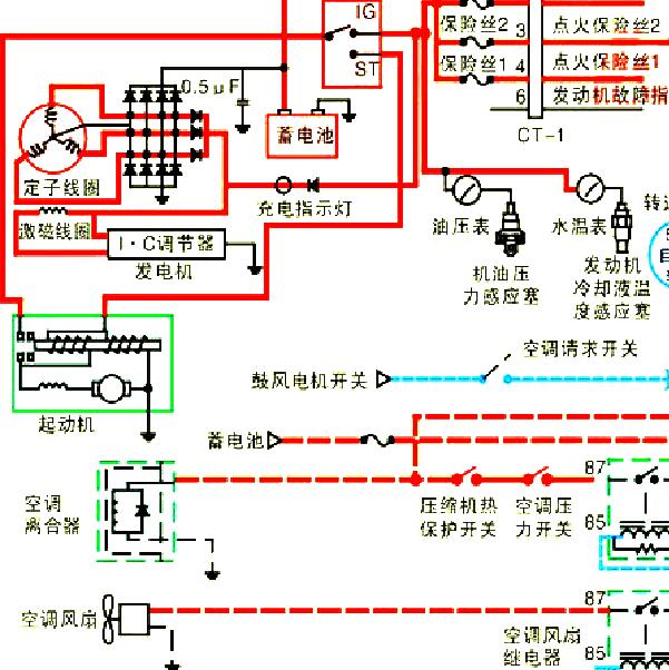 金杯海狮发电机电路图