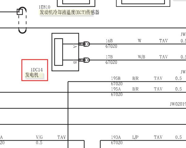 2009-2010年福特嘉年华发电机电路图