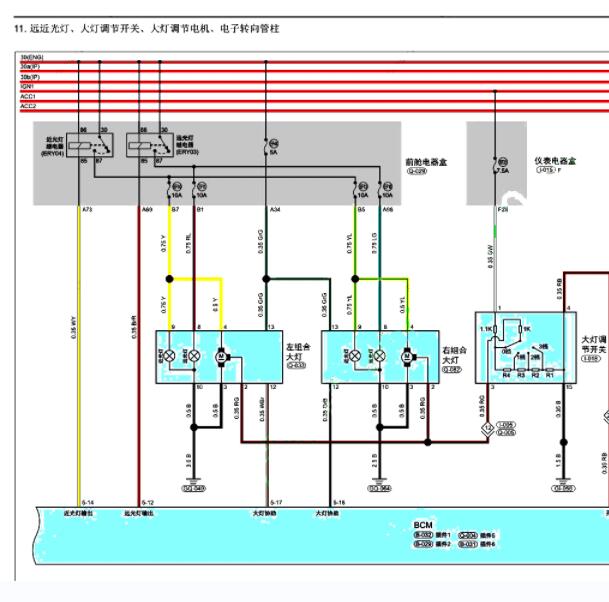 2021年捷途X70 PULS大灯电路图