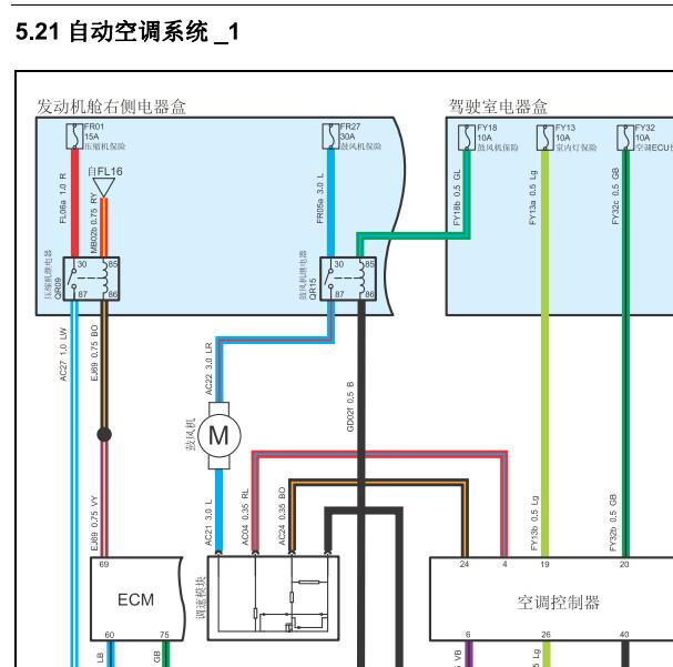 2016年陆风X5 空调电路图