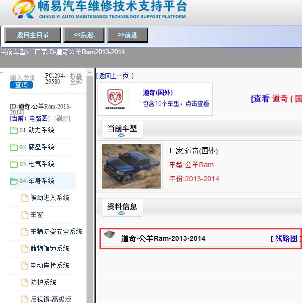 道奇-公羊Ram-2013-2014[ 线路图 ]