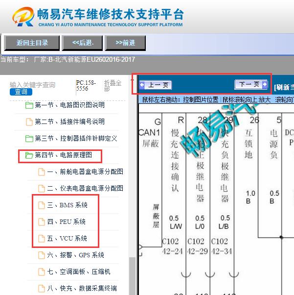 2016年北汽EU260  充电电路图