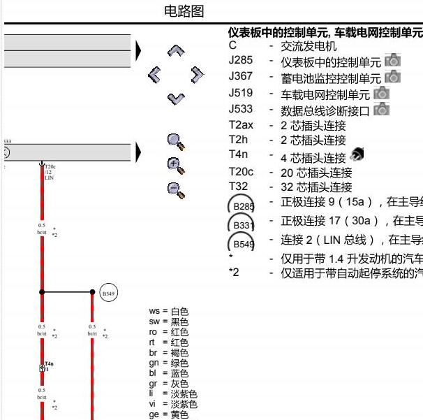 2012年大众帕萨特网络通讯电路图