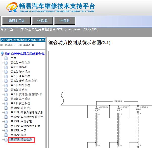 2008-2010年别克君越混动系统电路图