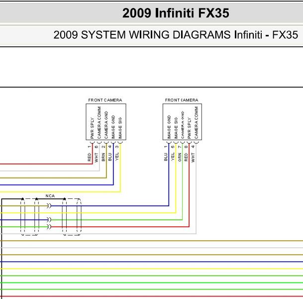 2009年英菲尼迪FX35 360全景电路图