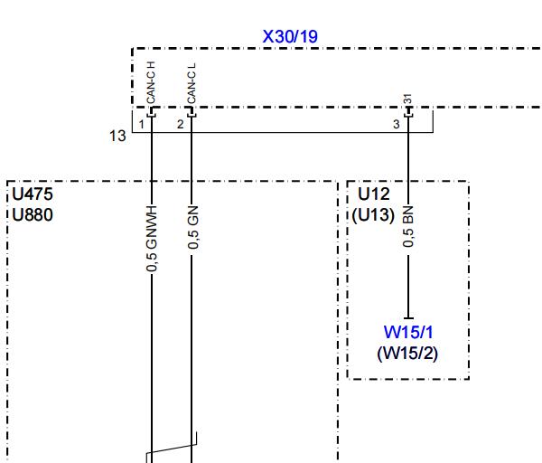 2008年奔驰ML350网络通讯电路图