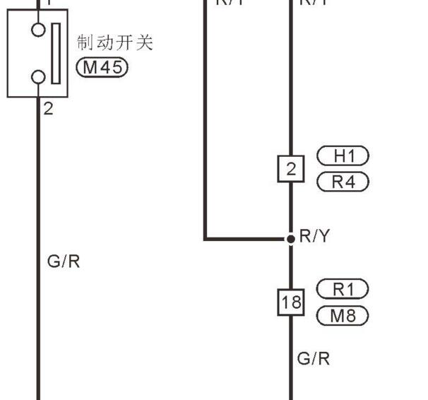 2014年日产帅客制动灯电路图