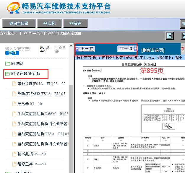 2008年马自达5变速箱针脚资料