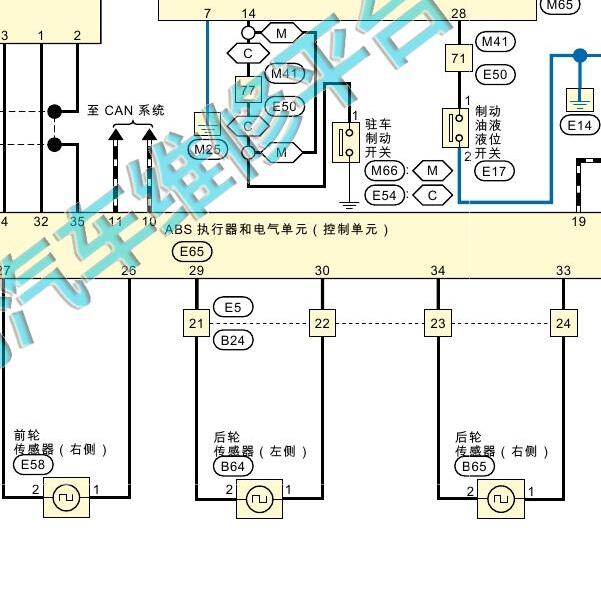 2019-2020年日产轩逸ABS电路图
