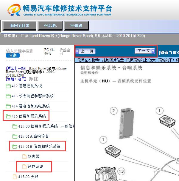 2010年路虎揽胜  音响安装位置