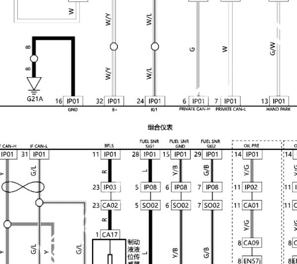 2022年吉利帝豪 仪表电路图