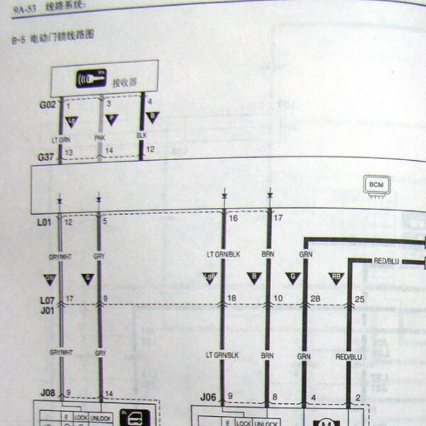 2005年长安铃木雨燕遥控门锁电路图