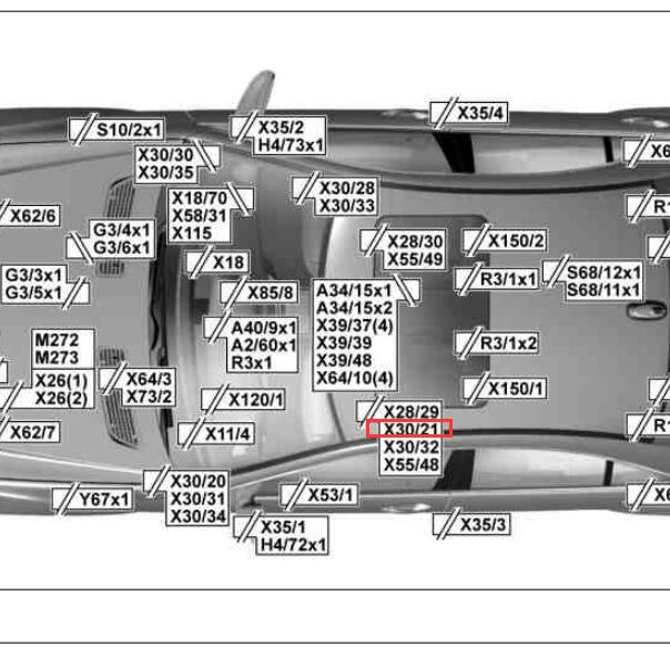 2012年奔驰S300 X30/21位置