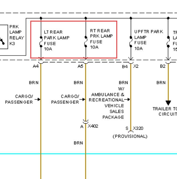 2014年GMC SAVANA 刹车灯保险
