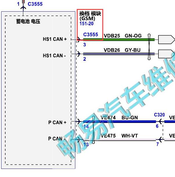 2020-2021年福特福克斯换挡模块代码