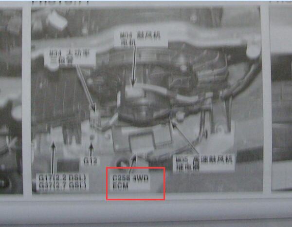 2006年现代圣达菲四驱模块位置