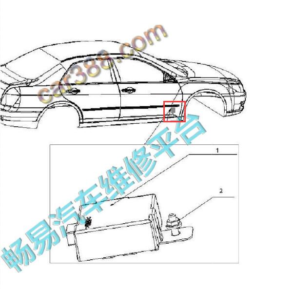2008年比亚迪F6网关位置