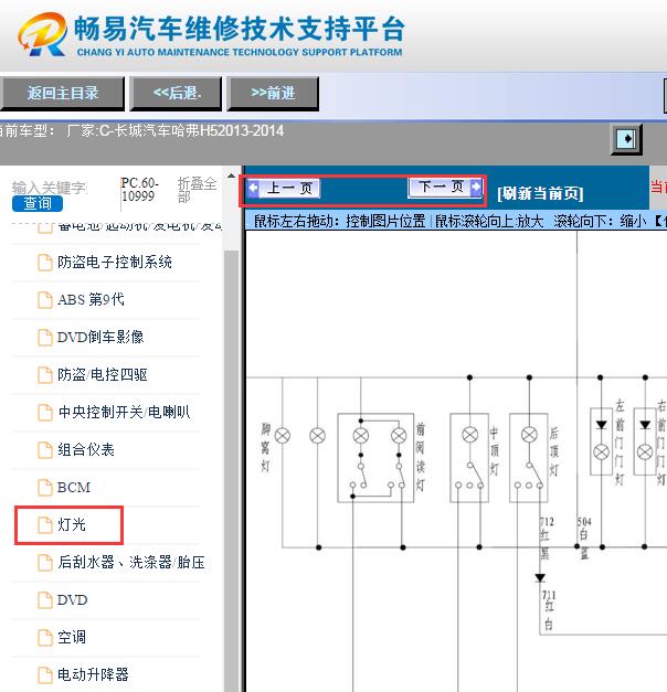2013-2014年哈弗H5灯光电路图