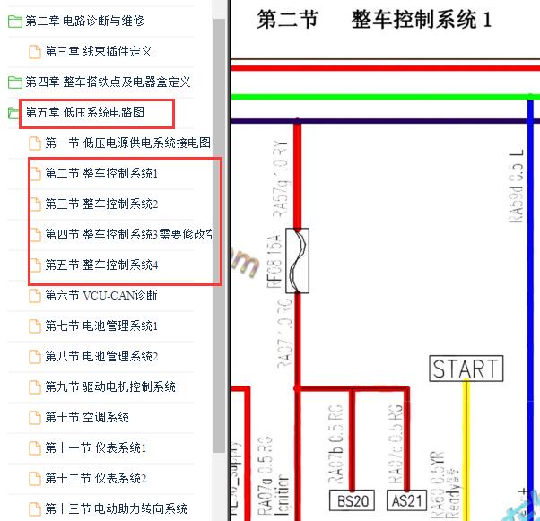 2019-2020年德力汽车-德帅V3整车控制电路图