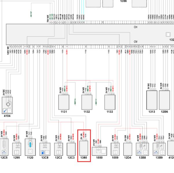 2015年标致408电子节温器电路图