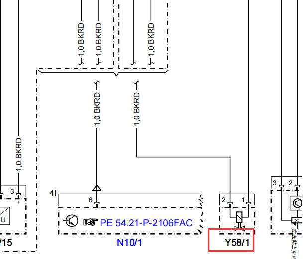 2009年奔驰C260发动机碳罐电磁阀电路图