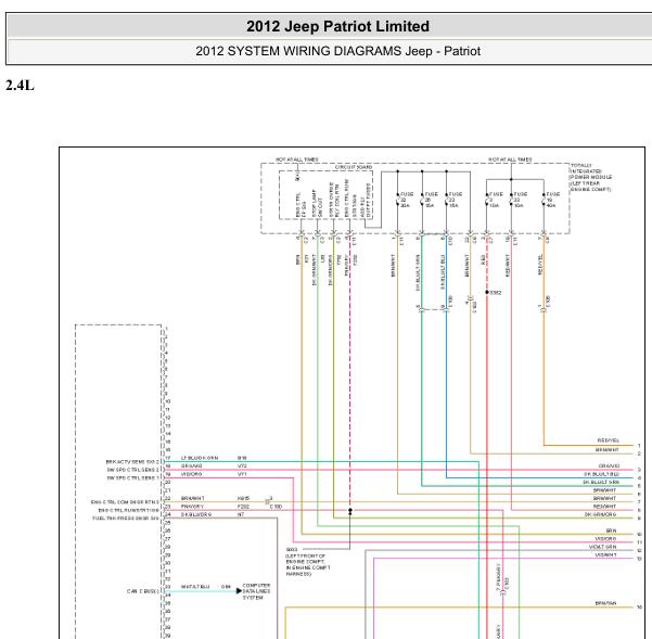2012年吉普自由客发动机电路图