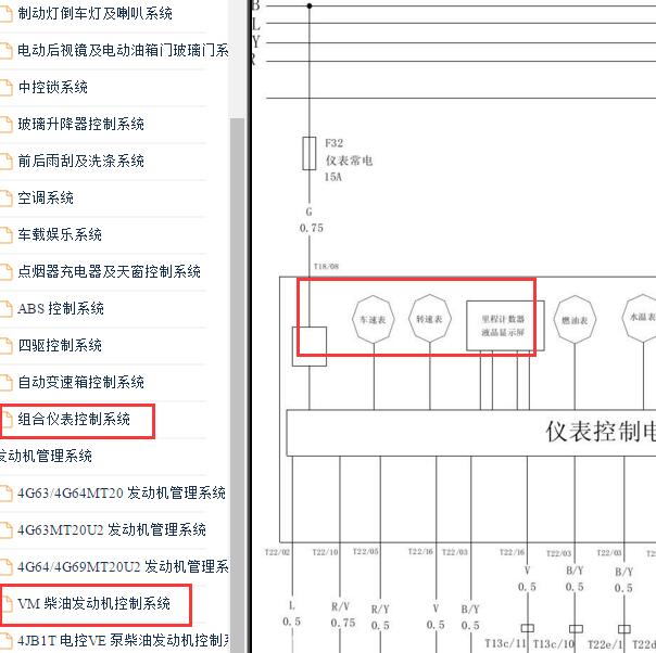 2009-2011年黄海旗胜F1 里程表电路图