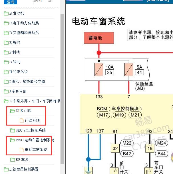 2021-2022年东风日产轩逸（Sylphy）新蓝鸟门窗电路图