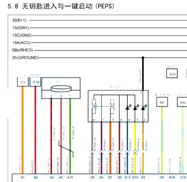 2019年大乘G60S智能钥匙电路图