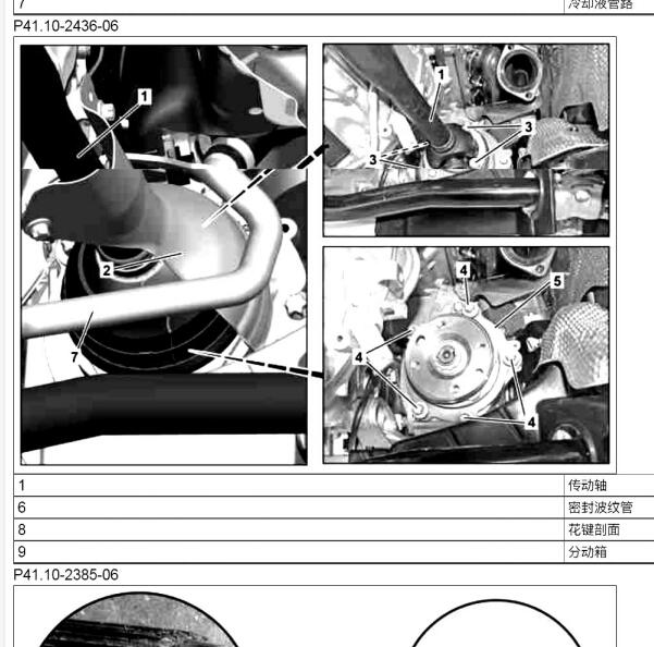 2020年奔驰S350L传动系统部件位置