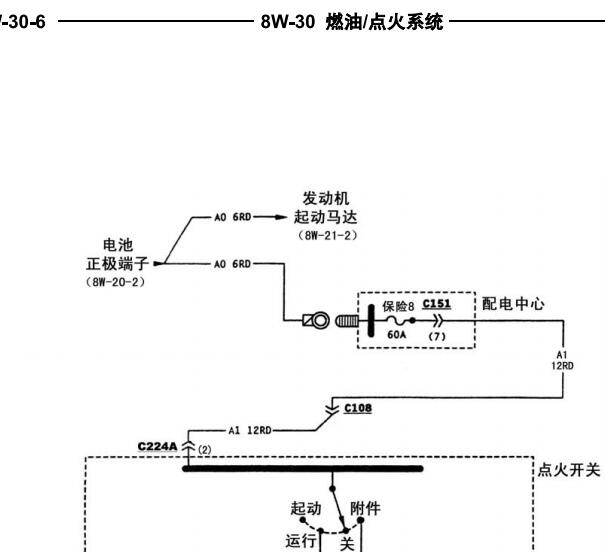 吉普2500发动机电路图