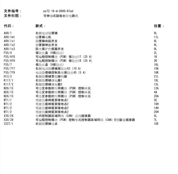 2015年奔驰凌特迎宾踏板电路图