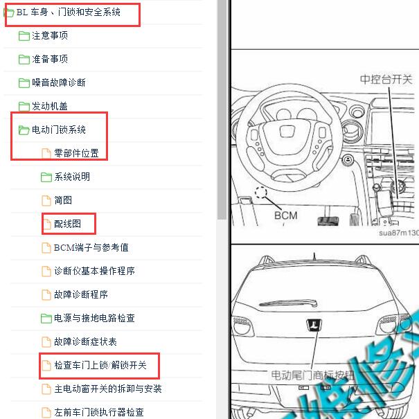 2013年纳智捷大7中控位置与维修手册