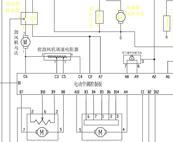 金杯阁瑞斯空调电路图
