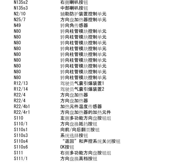 2010年奔驰E200方向盘电路图
