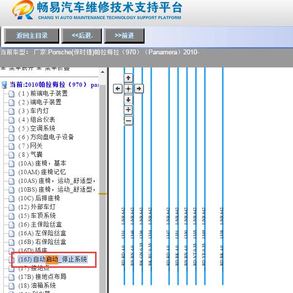 2010年保时捷帕拉梅拉启动电路图