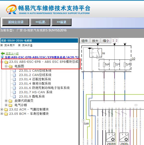 2016年观致5SUV 5S ABS电路图